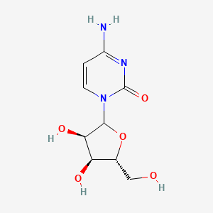 molecular formula C9H13N3O5 B12805354 Hydrogen cytidine 