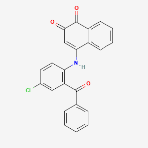 4-(2-Benzoyl-4-chloroanilino)-1,2-naphthalenedione