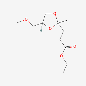 Ethyl 3-(4-(methoxymethyl)-2-methyl-1,3-dioxolan-2-yl)propanoate