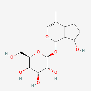 beta-D-Glucopyranoside, 1,4a,5,6,7,7a-hexahydro-7-hydroxy-4-methylcyclopenta(c)pyran-1-yl