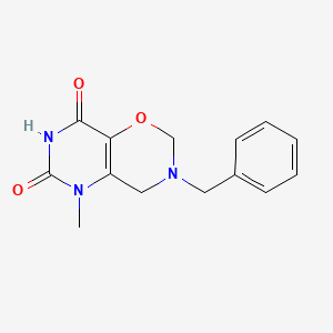 3-Benzyl-5-methyl-3,4-dihydro-2H-pyrimido(4,5-e)(1,3)oxazine-6,8(5H,7H)-dione