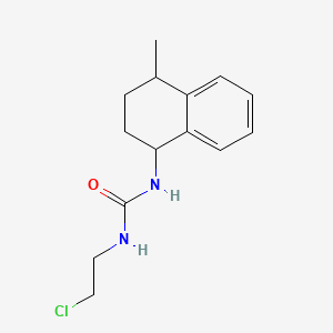 molecular formula C14H19ClN2O B12805417 1-(2-Chloroethyl)-3-(4-methyl-1,2,3,4-tetrahydro-1-naphthyl)urea CAS No. 102433-59-0