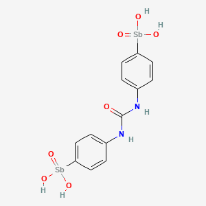 1,3-bis{4-[dihydroxy(oxido)-|E5-stibanyl]phenyl}urea