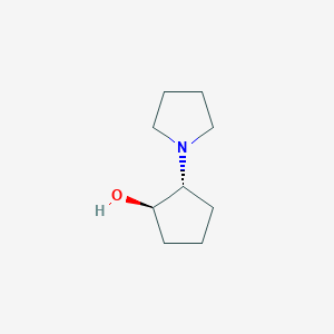 molecular formula C9H17NO B1280547 trans-2-(Pyrrolidin-1-yl)cyclopentanol CAS No. 32635-39-5