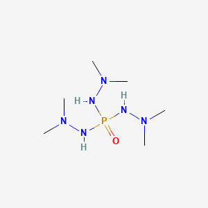 molecular formula C6H21N6OP B12805505 2-Bis(2,2-dimethylhydrazinyl)phosphoryl-1,1-dimethyl-hydrazine CAS No. 91297-44-8