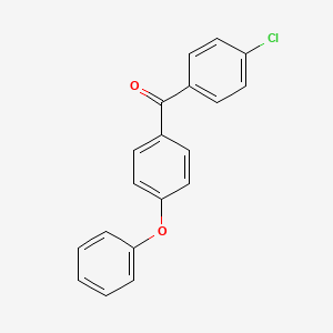 molecular formula C19H13ClO2 B12805565 (4-Chlorophenyl)(4-phenoxyphenyl)methanone CAS No. 28315-73-3