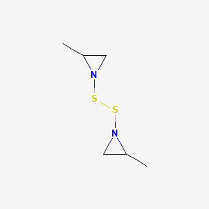 2-Methyl-1-((2-methyl-1-aziridinyl)dithio)aziridine