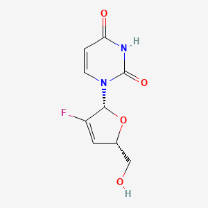 molecular formula C9H9FN2O4 B12805585 Uridine, 2',3'-didehydro-2'-fluoro- CAS No. 122757-52-2