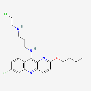 N-(2-Butoxy-7-chlorobenzo(b)-1,5-naphthyridin-10-yl)-N'-(2-chloroethyl)-1,3-propanediamine