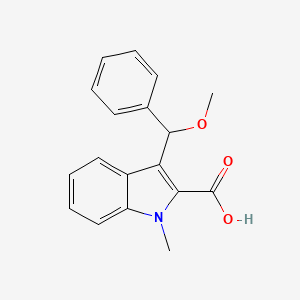 1-Methyl-2-carboxy-3-(alpha-methoxybenzyl)indole