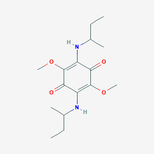 2,5-Bis(butan-2-ylamino)-3,6-dimethoxycyclohexa-2,5-diene-1,4-dione