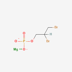 molecular formula C3H5Br2MgO4P B12805609 Magnesium 2,3-dibromopropyl phosphate CAS No. 43110-33-4