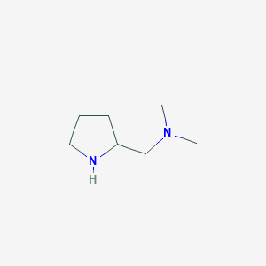 molecular formula C7H16N2 B1280563 N,N-dimethyl-1-(pyrrolidin-2-yl)methanamine CAS No. 70754-93-7
