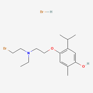 5-(2-((2-Bromoethyl)ethylamino)ethoxy)carvacrol hydrobromide