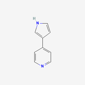 molecular formula C9H8N2 B1280571 4-(1H-吡咯-3-基)吡啶 CAS No. 76304-56-8