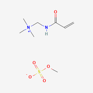 molecular formula C8H18N2O5S B12805718 Trimethyl(((1-oxoallyl)amino)methyl)ammonium methyl sulphate CAS No. 79820-01-2