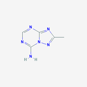 molecular formula C5H6N6 B1280574 2-甲基[1,2,4]三唑并[1,5-a][1,3,5]三嗪-7-胺 CAS No. 28610-00-6