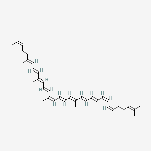 molecular formula C40H56 B12805759 (6Z,8Z,10E,12E,14E,16E,18Z,20E,22E,24E,26E)-2,6,10,14,19,23,27,31-octamethyldotriaconta-2,6,8,10,12,14,16,18,20,22,24,26,30-tridecaene 