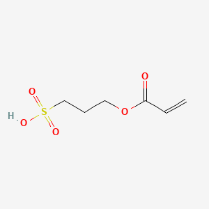 molecular formula C6H10O5S B12805799 3-Sulfopropyl acrylate CAS No. 39121-78-3