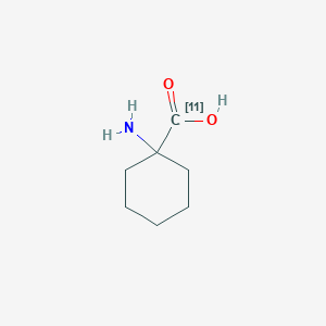 molecular formula C7H13NO2 B12805822 Homocycloleucine, (carboxyl-11C)- CAS No. 67550-33-8