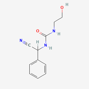 molecular formula C11H13N3O2 B12805848 1-(alpha-Cyanobenzyl)-3-(2-hydroxyethyl)urea CAS No. 102433-05-6