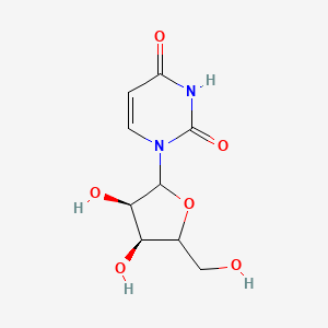 molecular formula C9H12N2O6 B12805851 1-[(3R,4S)-3,4-dihydroxy-5-(hydroxymethyl)oxolan-2-yl]pyrimidine-2,4-dione 