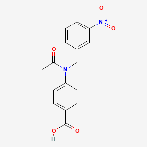 4-[Acetyl-[(3-nitrophenyl)methyl]amino]benzoic acid