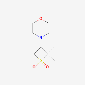 4-(2,2-Dimethyl-1,1-dioxido-3-thietanyl)morpholine