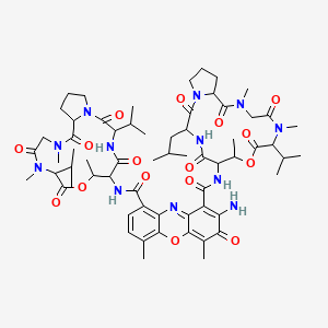 molecular formula C63H88N12O16 B12805888 Actinomycin D, 2A-D-leucine- CAS No. 19864-70-1