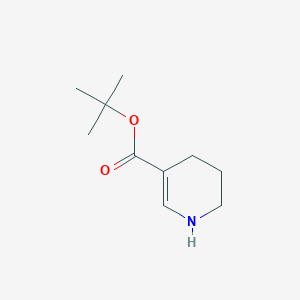 molecular formula C10H17NO2 B12805922 Tert-butyl 1,4,5,6-tetrahydropyridine-3-carboxylate CAS No. 4695-77-6