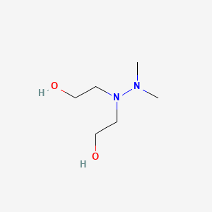 molecular formula C6H16N2O2 B12805924 Ethanol, 2,2'-(dimethylhydrazinylidene)bis- CAS No. 6339-14-6