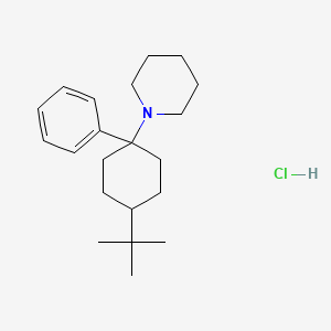 Piperidine, 1-(4-tert-butyl-1-phenylcyclohexyl)-, hydrochloride