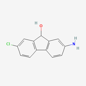 molecular formula C13H10ClNO B12805939 2-Amino-7-chloro-9h-fluoren-9-ol CAS No. 7356-53-8