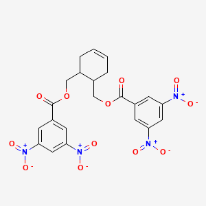 [6-[(3,5-Dinitrobenzoyl)oxymethyl]cyclohex-3-en-1-yl]methyl 3,5-dinitrobenzoate