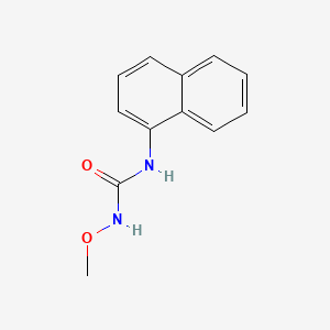 molecular formula C12H12N2O2 B12805973 1-Methoxy-3-(1-naphthyl)urea CAS No. 102613-41-2