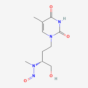 molecular formula C10H16N4O4 B12805992 Thymine acyclonucleoside CAS No. 131652-75-0