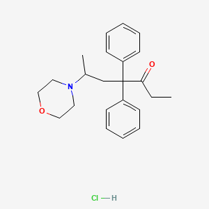 molecular formula C23H30ClNO2 B12806042 Phenadoxone hydrochloride CAS No. 545-91-5