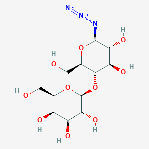molecular formula C12H21N3O10 B1280608 1-叠氮-1-脱氧-β-D-乳糖吡喃糖苷 CAS No. 69266-16-6
