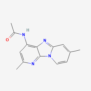 N-(4,11-dimethyl-1,3,8-triazatricyclo[7.4.0.02,7]trideca-2,4,6,8,10,12-hexaen-6-yl)acetamide