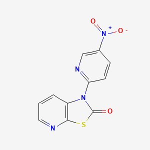 1-(5-(Hydroxy(oxido)amino)-2-pyridinyl)(1,3)thiazolo(5,4-b)pyridin-2(1H)-one