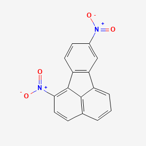 molecular formula C16H8N2O4 B12806118 Fluoranthene, 1,8-dinitro CAS No. 105735-72-6