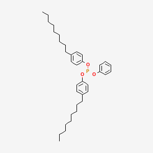 molecular formula C36H51O3P B12806136 Bis(4-nonylphenyl) phenyl phosphite CAS No. 20227-30-9