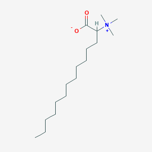 molecular formula C17H35NO2 B12806146 (1-Carboxylatotridecyl)trimethylammonium CAS No. 686-83-9