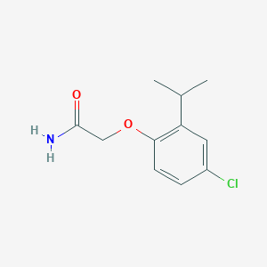 molecular formula C11H14ClNO2 B12806183 2-[4-Chloro-2-(propan-2-yl)phenoxy]acetamide CAS No. 7399-58-8