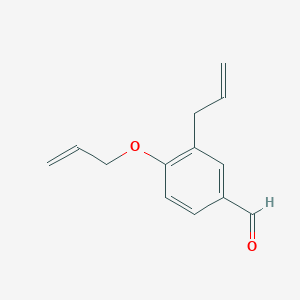 molecular formula C13H14O2 B1280621 3-烯丙基-4-(烯丙氧基)苯甲醛 CAS No. 136433-45-9