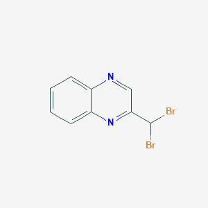 molecular formula C9H6Br2N2 B12806211 2-(Dibromomethyl)quinoxaline CAS No. 32601-90-4