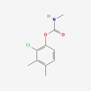 molecular formula C10H12ClNO2 B12806225 2-Chloro-3,4-xylyl methylcarbamate CAS No. 3942-62-9