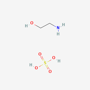 molecular formula C2H9NO5S B12806247 Ethanol, 2-amino-, sulfate (salt) CAS No. 20261-59-0