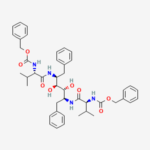 2,5-Diamino-N,N'-bis(N-benzyloxycarbonylvalyl)-1,6-diphenyl-3(R),4(S)-hexanediol