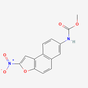 Carbamic acid, (2-nitronaphtho(2,1-b)furan-7-yl)-, methyl ester